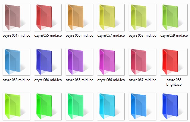 Vista Folders Color