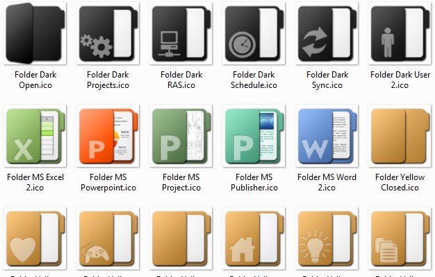 Flat folders/Плоские папки