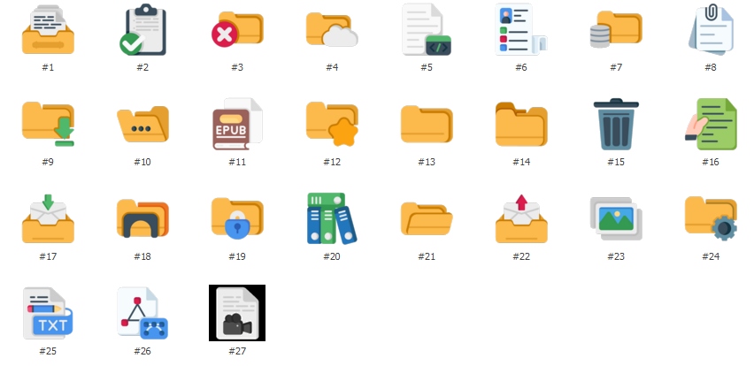 Files and Folders - Flat