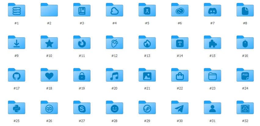 Blue Icon Windows 11
