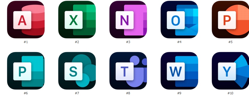MS Office Icons 2024