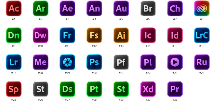 Adobe Icons 2024